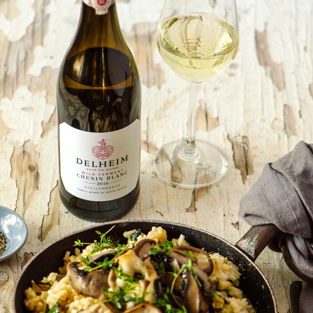 delhein chenin blanc wild mushroom risotto
